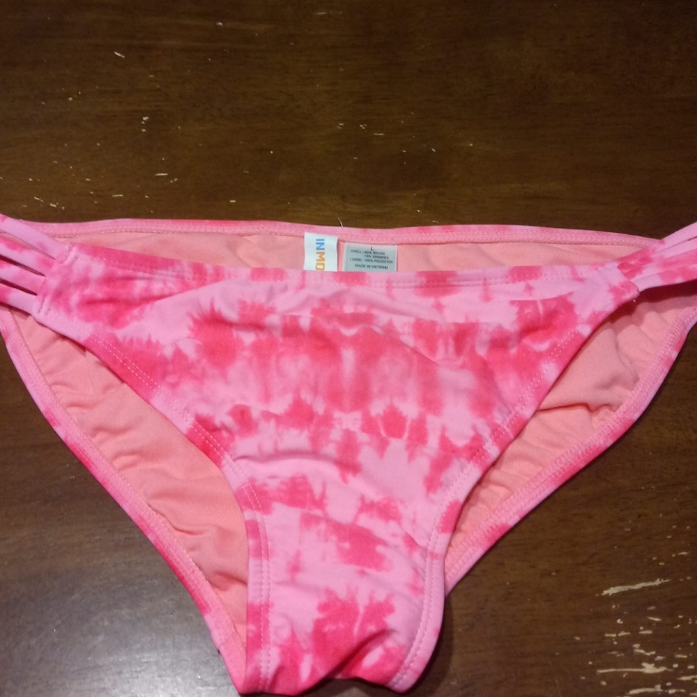 Pink tye dye bikini 👙 Bottoms Size L
